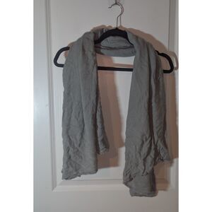 Brookstone Gray Lightweight Scarf Wrap Soft Texture Unisex